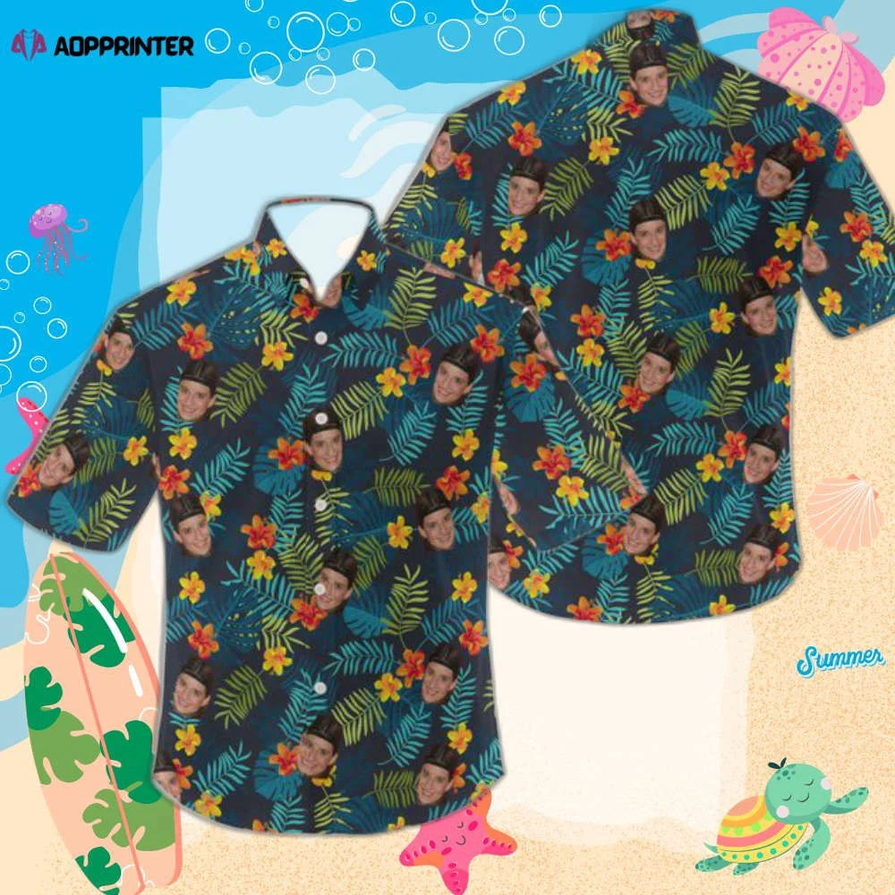 Personalized Photo Hawaiian Shirt, Custom Photo Beach Shirt HW0601