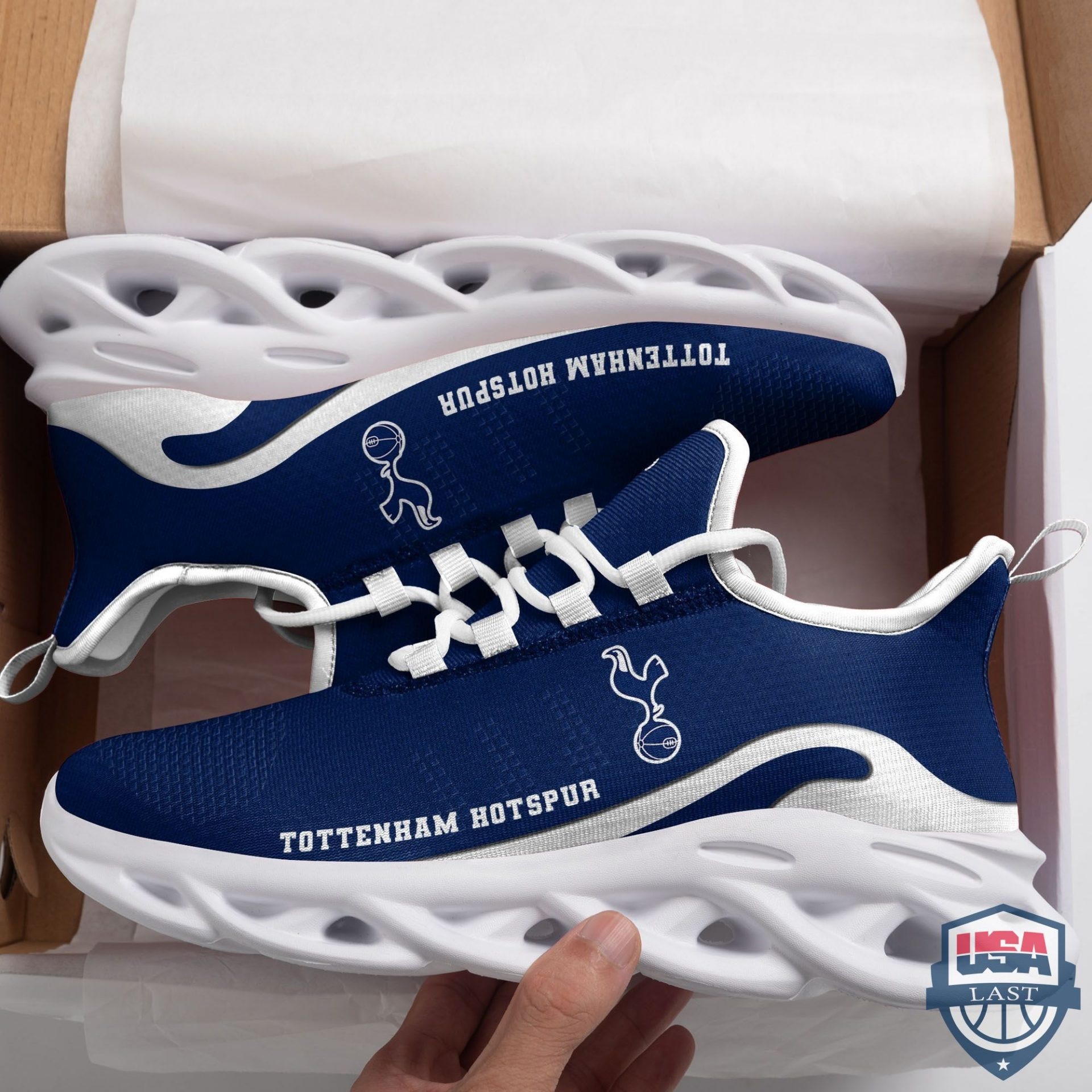 Tottenham Hotspur FC Navy Max Soul Shoes Unisex Women Men MS0601