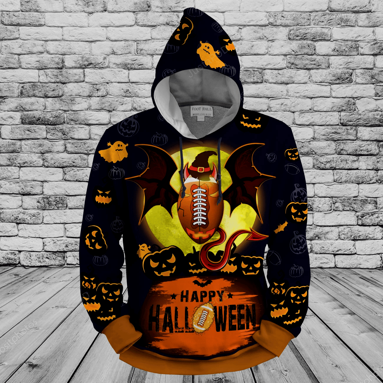 Amazing Football Halloween 3D All Print Hoodie, Zip- Up Hoodie HZ0501