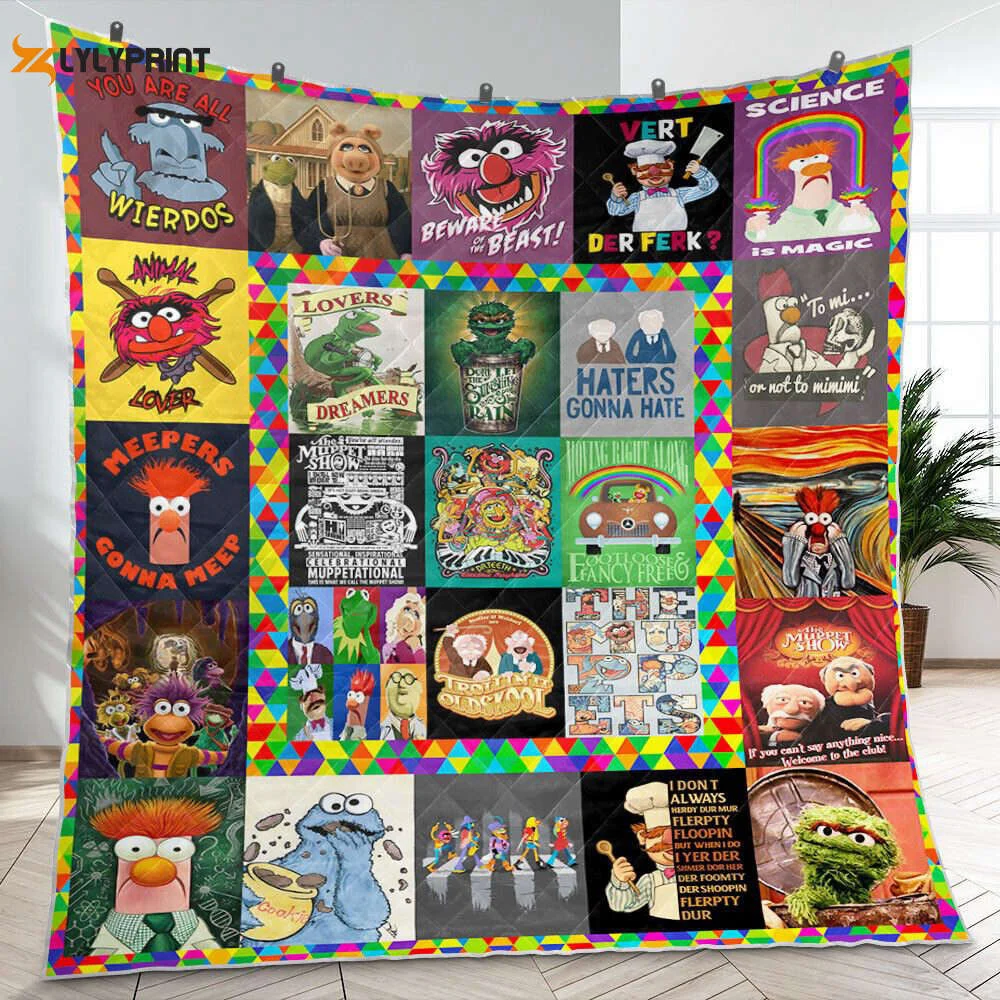 Muppet 1 Quilt Blanket For Fans Home Decor Gift , Soft Quilt, King Size, All Season Cozy Quilt QB0901