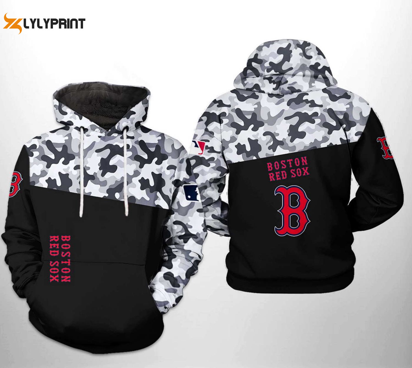 Boston Red Sox Camo Veteran Hoodie AOP Shirt – Stay Stylish & Support Your Team HZ0501
