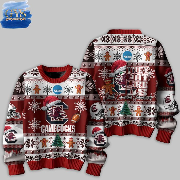 Carolina Gamecocks They Not Like Us Ugly Christmas Sweater , Cozy Soft Unisex Pullover SW0601