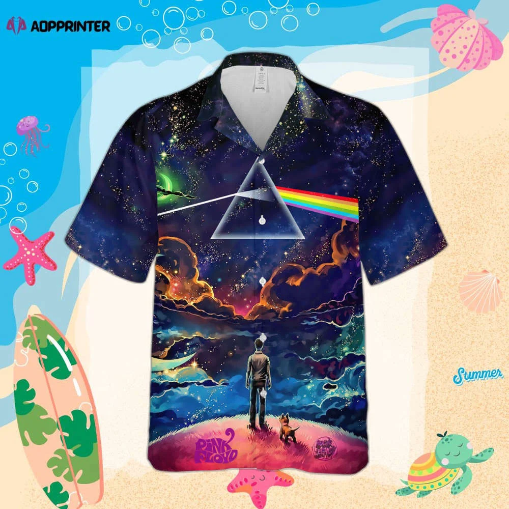 Pink Floyd The Dark Side Of The Moon Galaxy Art Cuban Shirt Premium Hawaiian Shirt HW0601