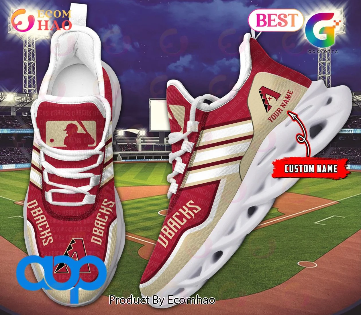 MLB Arizona Diamondbacks New Clunky Max Soul Sneaker, Shoes  Unisex sneakers MS0601