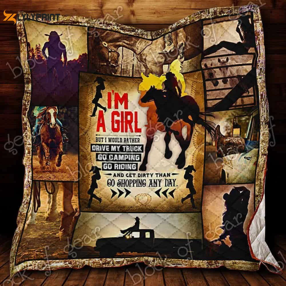 Just A Country Girl 3D Customized Quilt , Soft Quilt, King Size, All Season Cozy Quilt QB0901