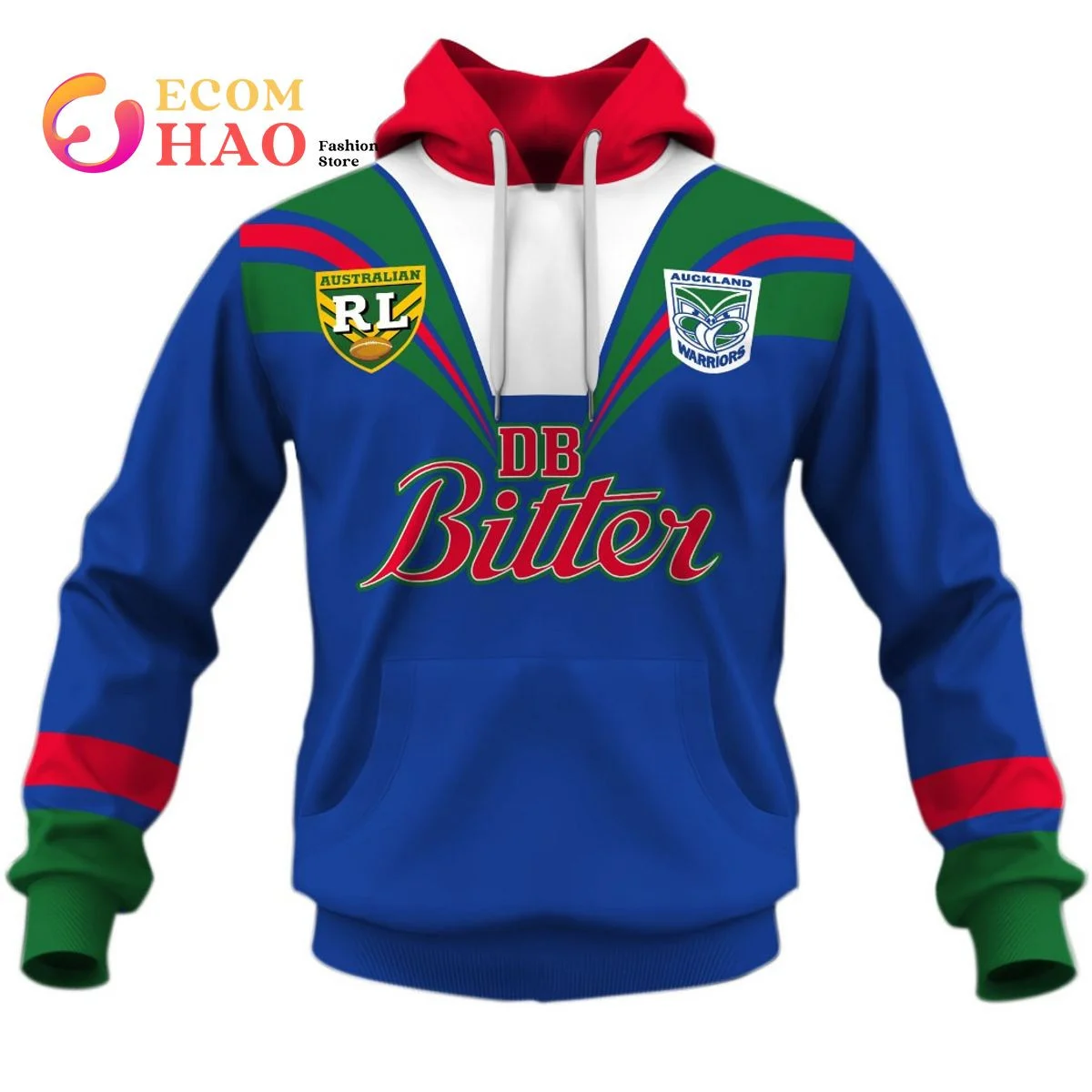 1995 Auckland New Zealand Warriors Rugby League Home 3D Hoodie, Zip Hoodie, Man - Women, Warm, Premium Quality HZ0501