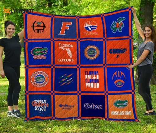 Ncaa Florida Gators 3D Customized Personalized 3D Customized Quilt Blanket For Fans Home Decor Gift ,  Soft Quilt, King Size, All Season Cozy Quilt QB0901
