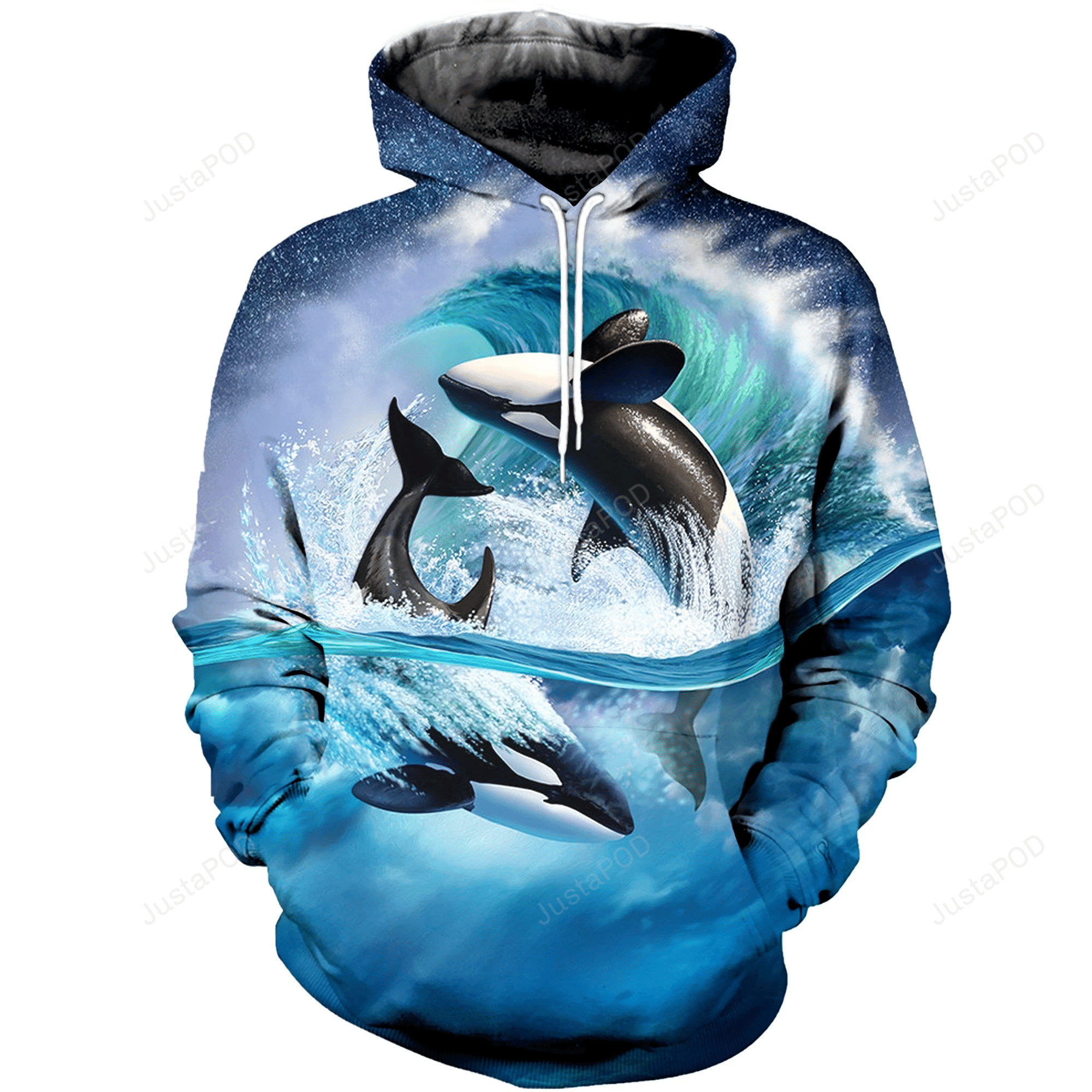 Whale 3D All Over Print Hoodie, Zip-up Hoodie HZ0501