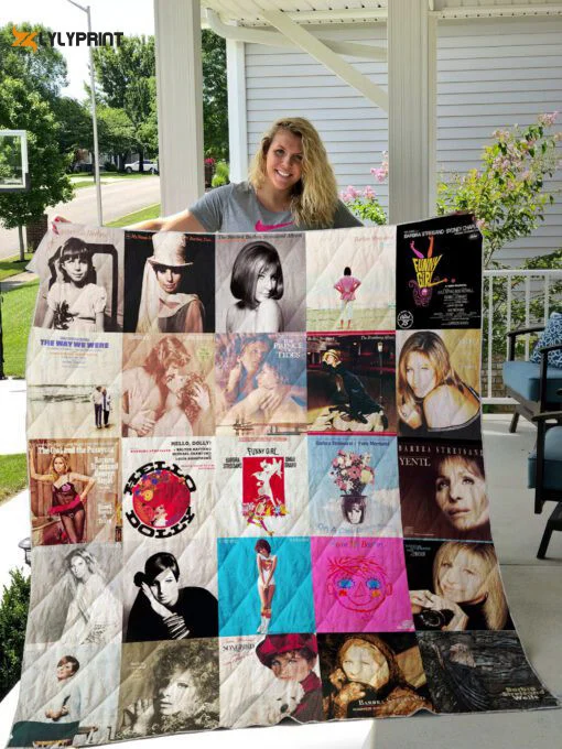 Barbra Streisand 1 Quilt Blanket For Fans Home Decor Gift , Soft Quilt, King Size, All Season Cozy Quilt QB0901