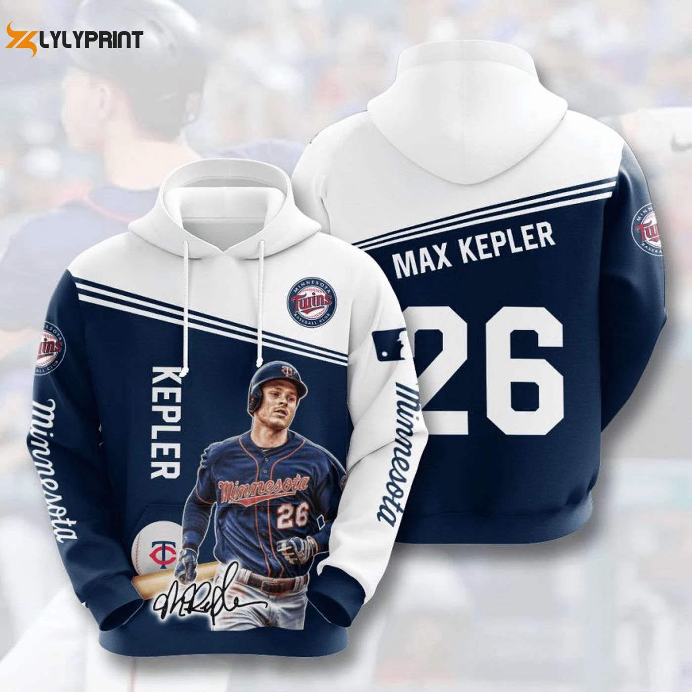 Minnesota Twins Max Kepler Pullover Hoodie AOP Shirt – Fan Gear HZ0501
