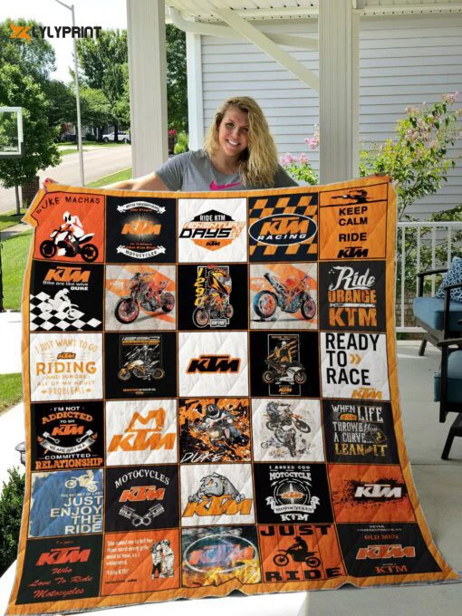 KTM Quilt Blanket For Fans Home Decor Gift ,  Soft Quilt, King Size, All Season Cozy Quilt QB0901