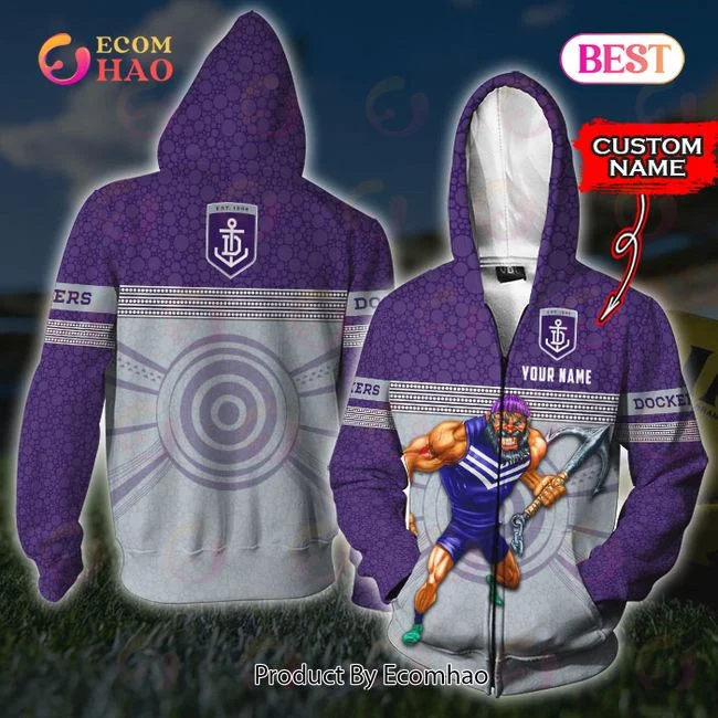 AFL Fremantle Dockers Custom Name 3D Shirt, Zip Hoodie, Man – Women, Warm, Premium Quality HZ0501