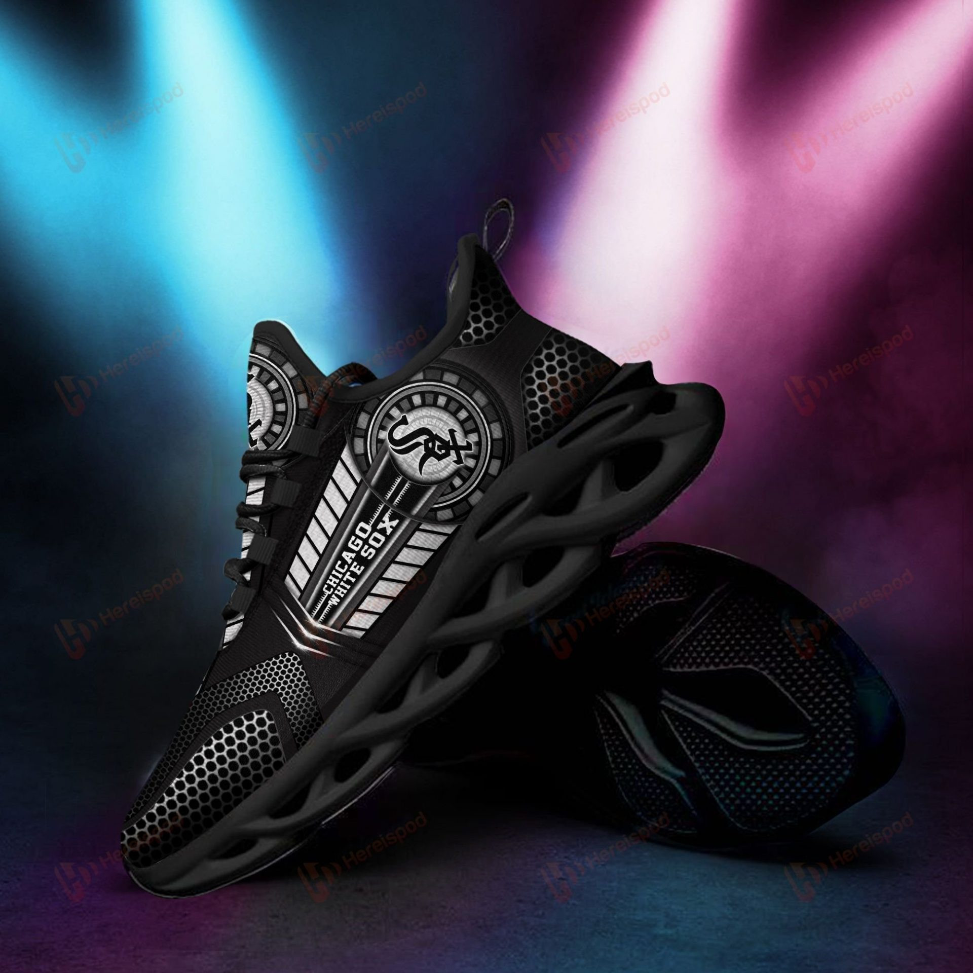 Custom MLB Chicago White Sox Max Soul Shoes V4 Men Women MS0601