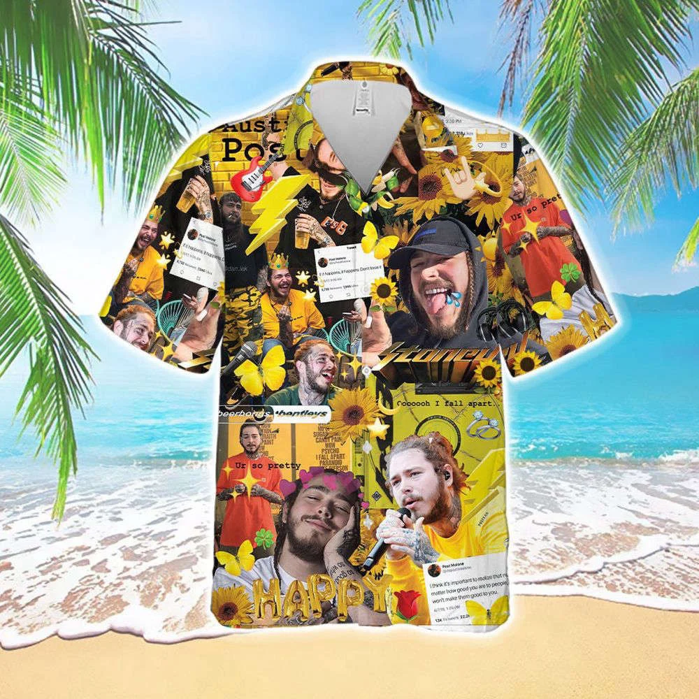 Post Malone Hawaiian Shirt, Gift For Men Women HW0601