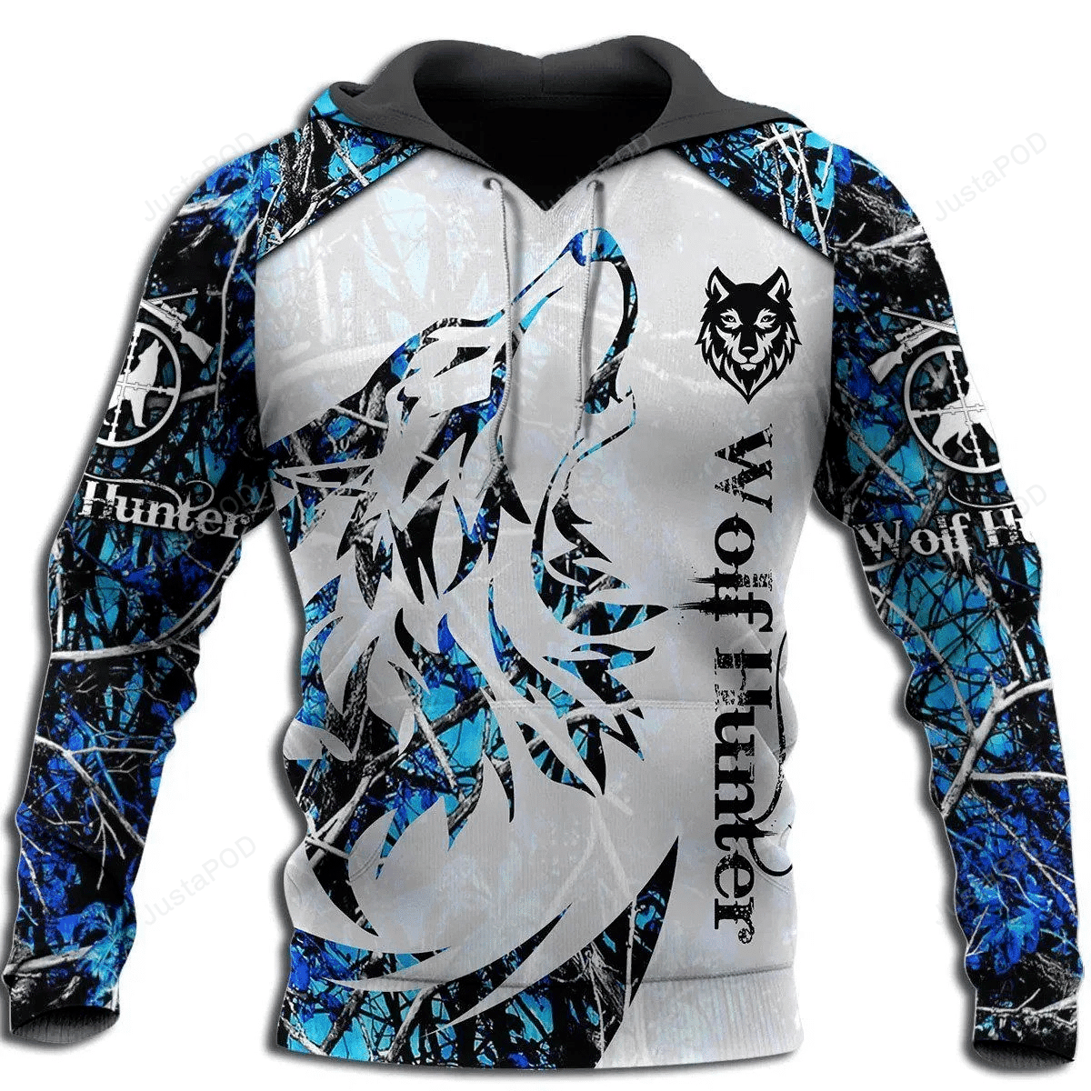 Blue Wolf 3D All Over Print Hoodie, Zip-up Hoodie HZ0501