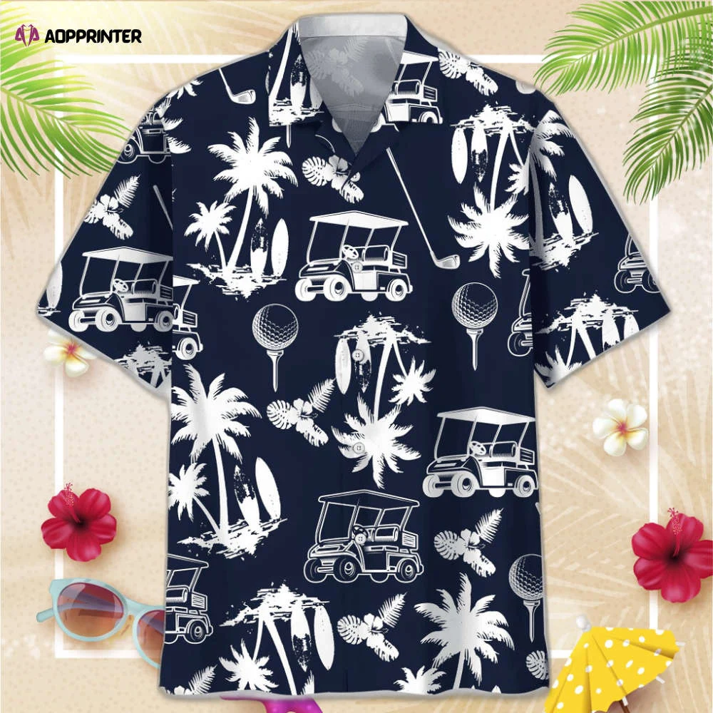 Golf Black Hawaiian Shirt, Gift For Men Women HW0601