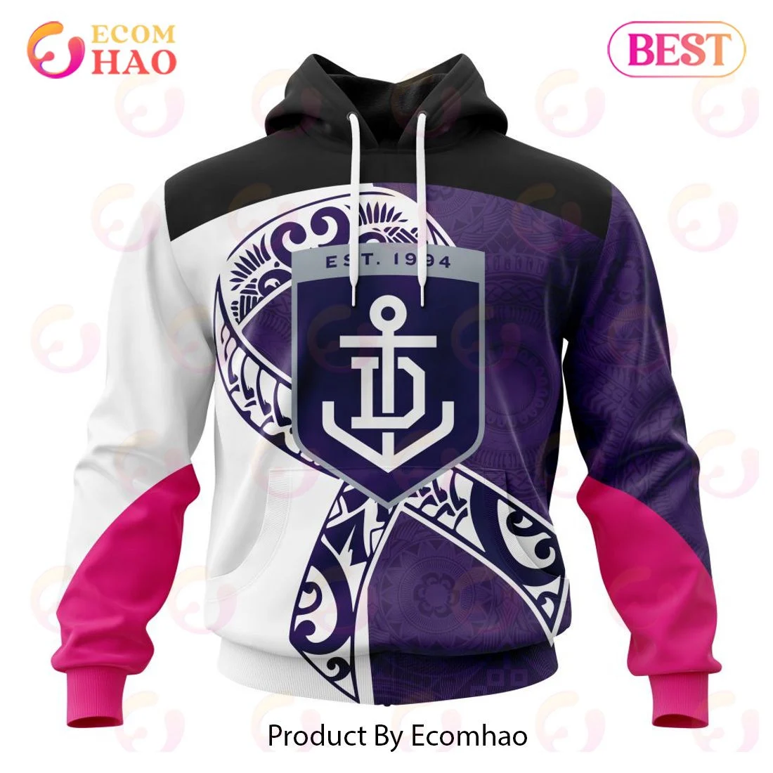 AFL Fremantle Dockers Specialized Kits Samoa Fight Cancer 3D Hoodie, Zip Hoodie, Man - Women, Warm, Premium Quality HZ0501