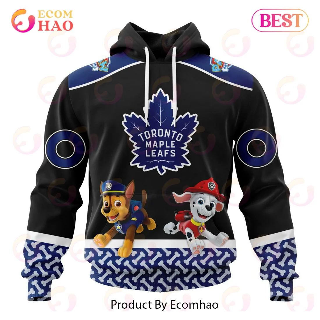 Toronto Maple Leafs Special Paw Patrol Design 3D Hoodie, Zip Hoodie, Man - Women, Warm, Premium Quality HZ0501