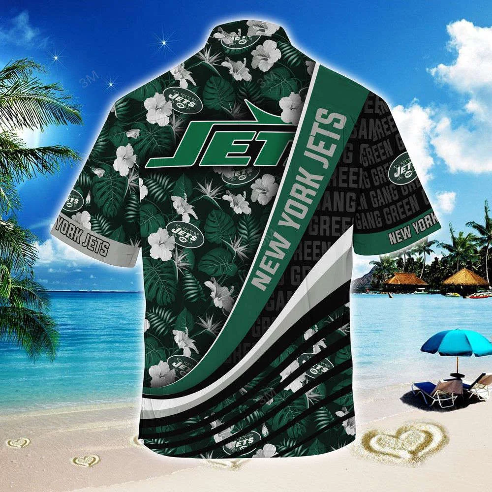 New York Jets NFL-Summer Hawaii Shirt With Tropical Flower Pattern For Men And Women HW0601