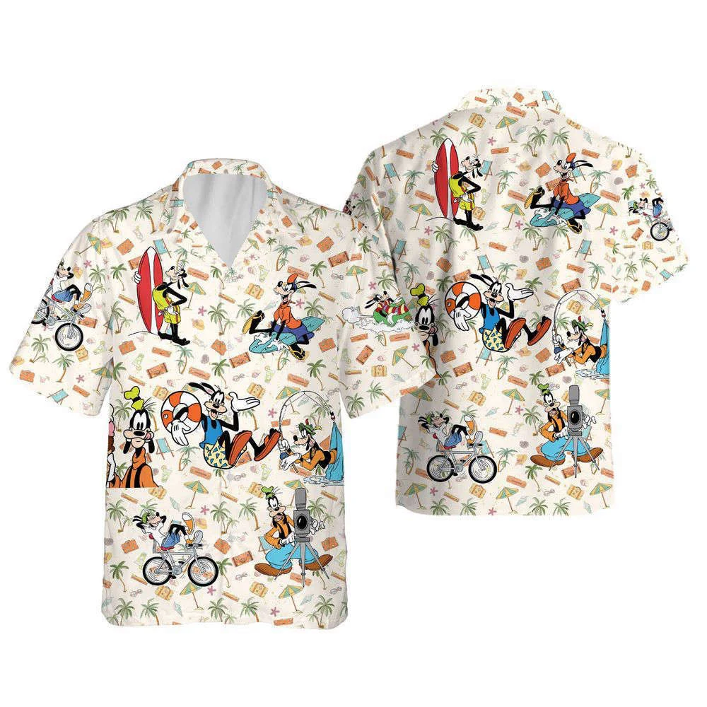 Goofy Button Up Shirt, Disney Goofy Hawaiian Shirt, Gift For Men And Women HW0601