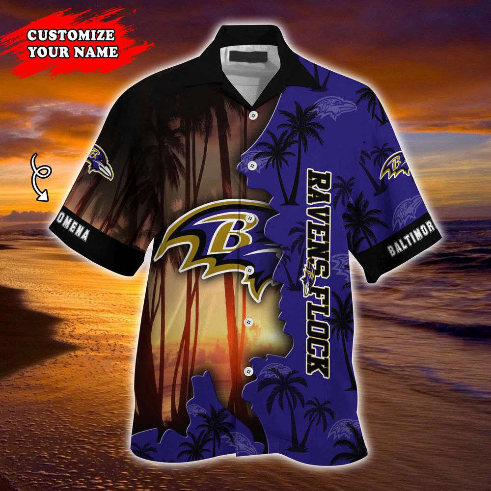 Baltimore Ravens NFL-Customized Summer Hawaii Shirt For Sports Enthusiasts HW0601
