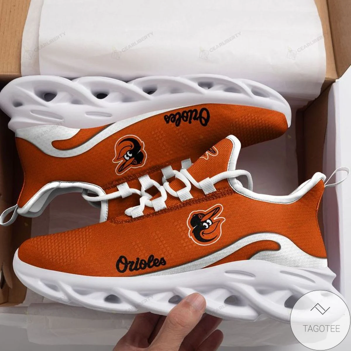 MLB Baltimore Orioles Max Soul Shoes V1 Unisex Women Men MS0601