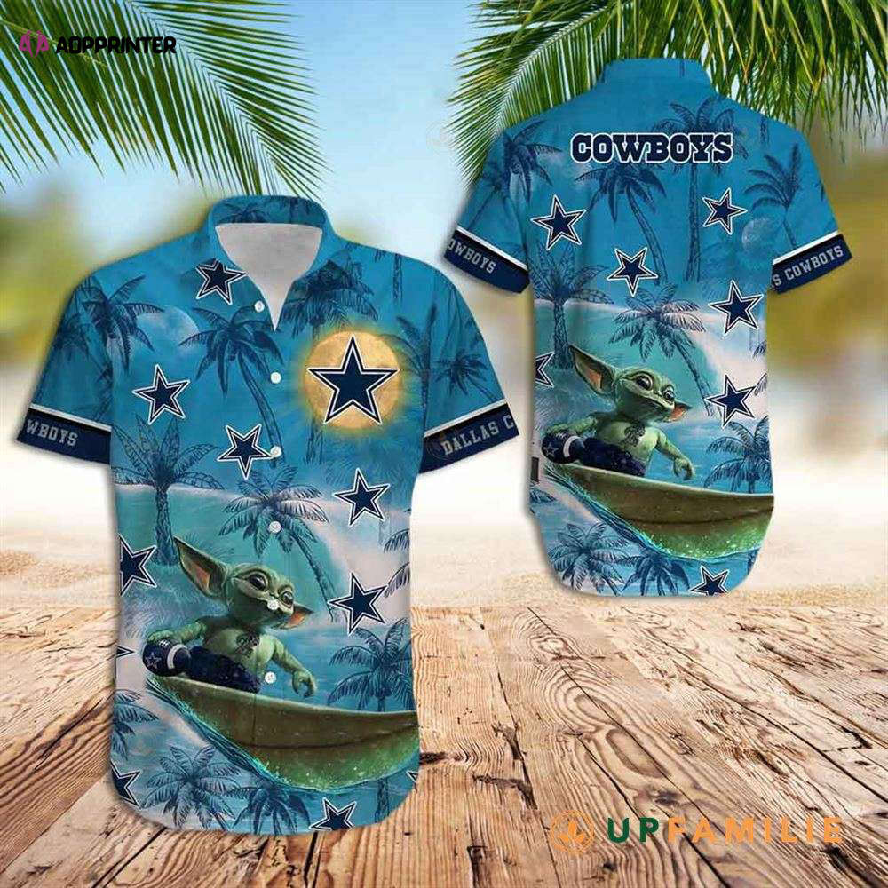 Dallas Hawaiian Shirt Cowboys Footbal Nfl Baby Yoda Best Hawaiian Shirts HW0601