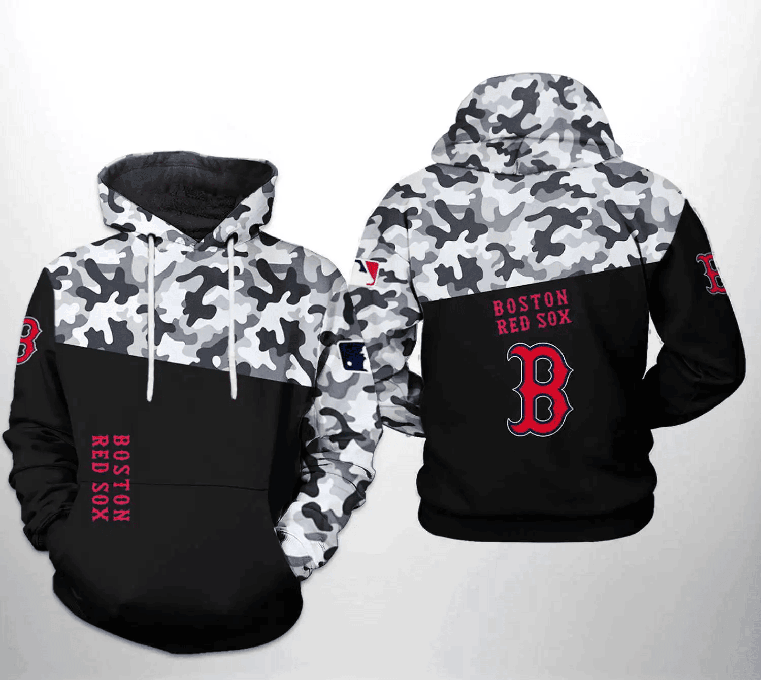 Shop the Boston Red Sox Camo Veteran 3D Hoodie AOP Shirt – Official Merchandise HZ0501