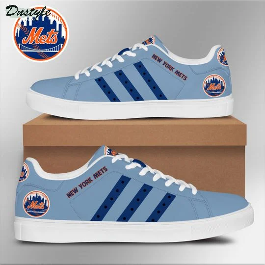 MLB New York Mets Blue Stan Smith Shoes Unisex Women Men, Trendy Style Sneakers ST0801