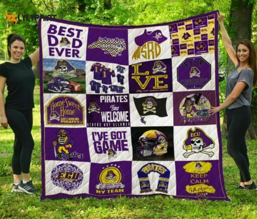 East Carolina 2 Quilt Blanket For Fans Home Decor Gift , Soft Quilt, King Size, All Season Cozy Quilt QB0901