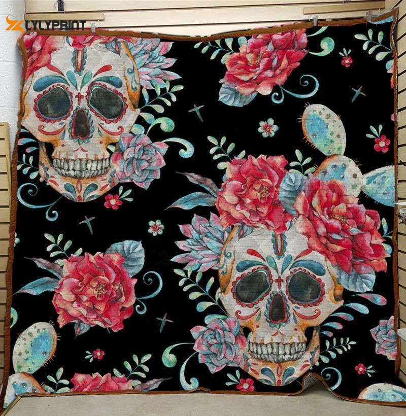 Sugar Skull The Mystery Awesome 3D Customized Quilt , Soft Quilt, King Size, All Season Cozy Quilt QB0901