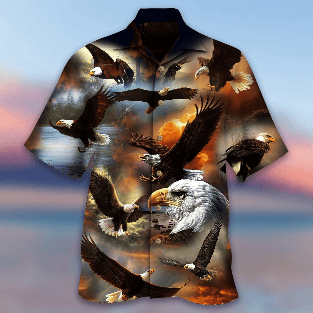 The Eagle Soars Hawaiian Shirt, Gift For Men Women HW0601