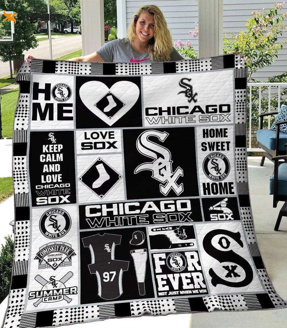 Chicago White Sox 1 Quilt Blanket For Fans Home Decor Gift , Soft Quilt, King Size, All Season Cozy Quilt QB0901