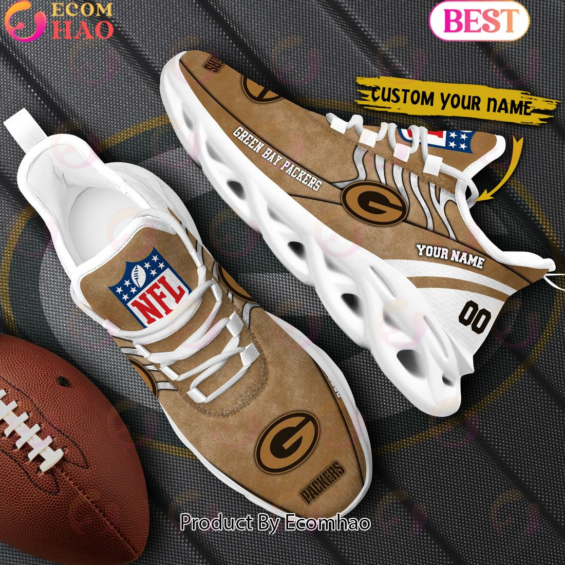 Custom Name Green Bay Packers X Salute to Service For Veterans Day Celebration Max Soul Shoes  Unisex sneakers MS0601