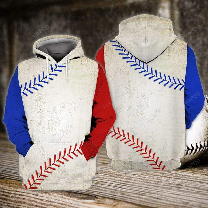 Dirty Pattern Baseball 3D All Print Hoodie, Zip- Up Hoodie HZ0501