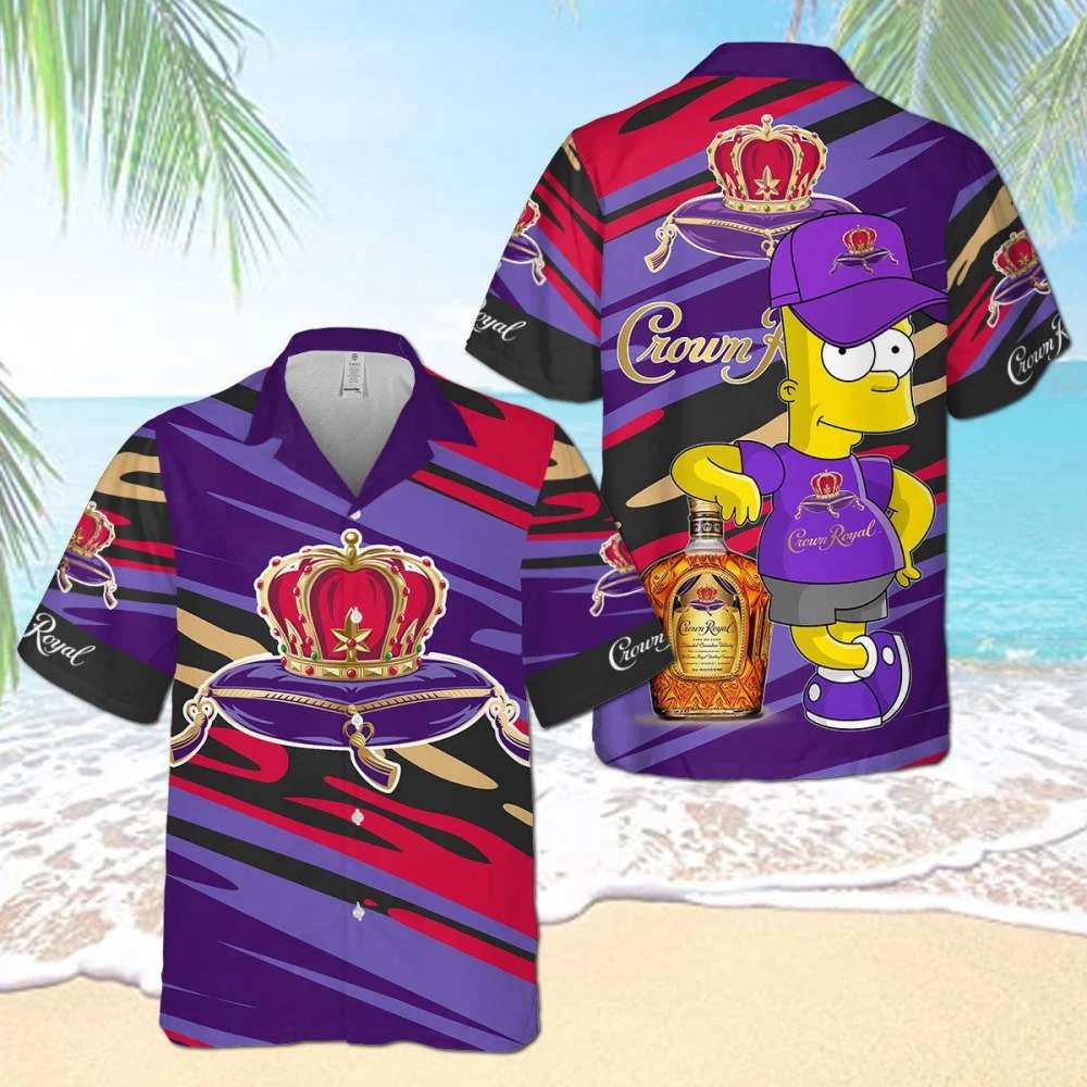 Crown Royal The Simpsons Hawaiian Shirt HW0601