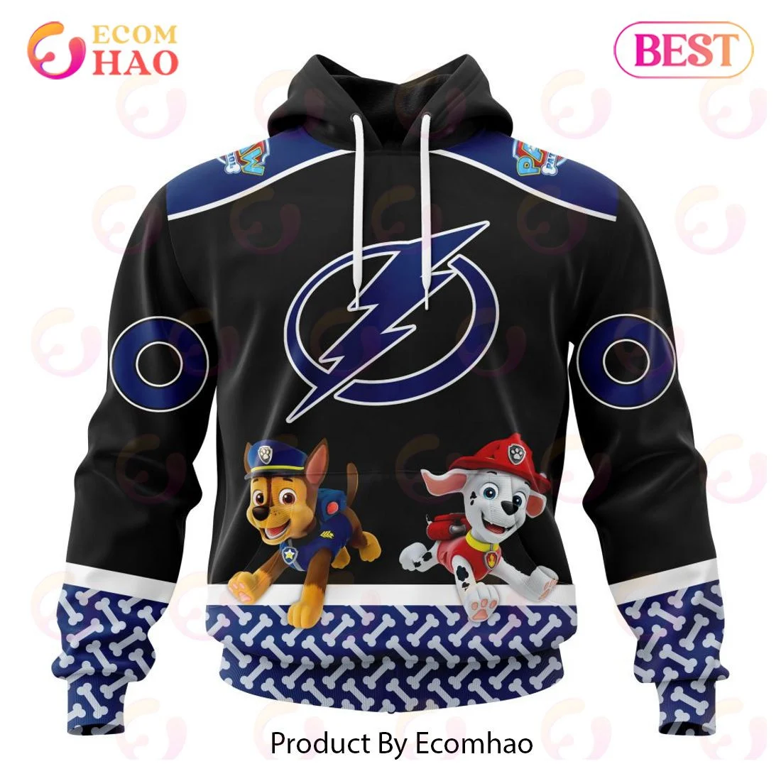 Tampa Bay Lightning Special Paw Patrol Design 3D Hoodie, Zip Hoodie, Man - Women, Warm, Premium Quality HZ0501
