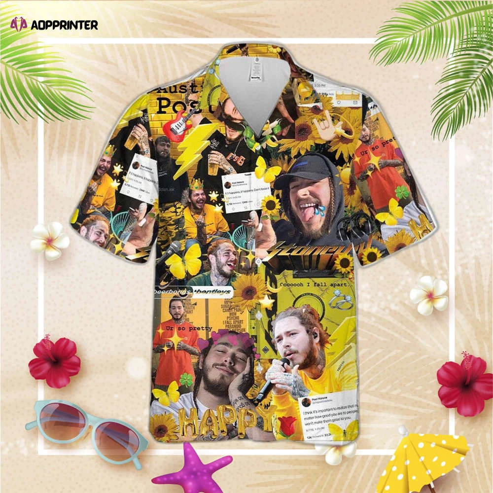 Post Malone Hawaiian Shirt, Gift For Men Women HW0601