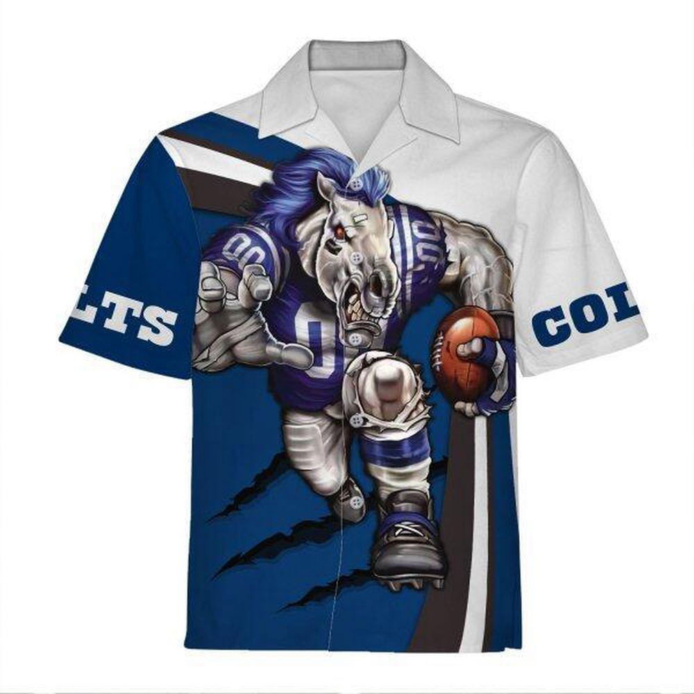Personalized Unisex Hawaiian Shirt Indianapolis Colts Football Team 3D Apparel For Men Women HW0601
