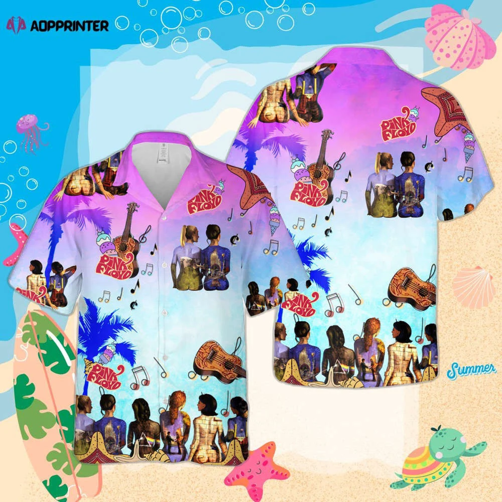 Pink Floyd Women Back Art Rock Music Cuban Shirt Premium Hawaiian Shirt HW0601