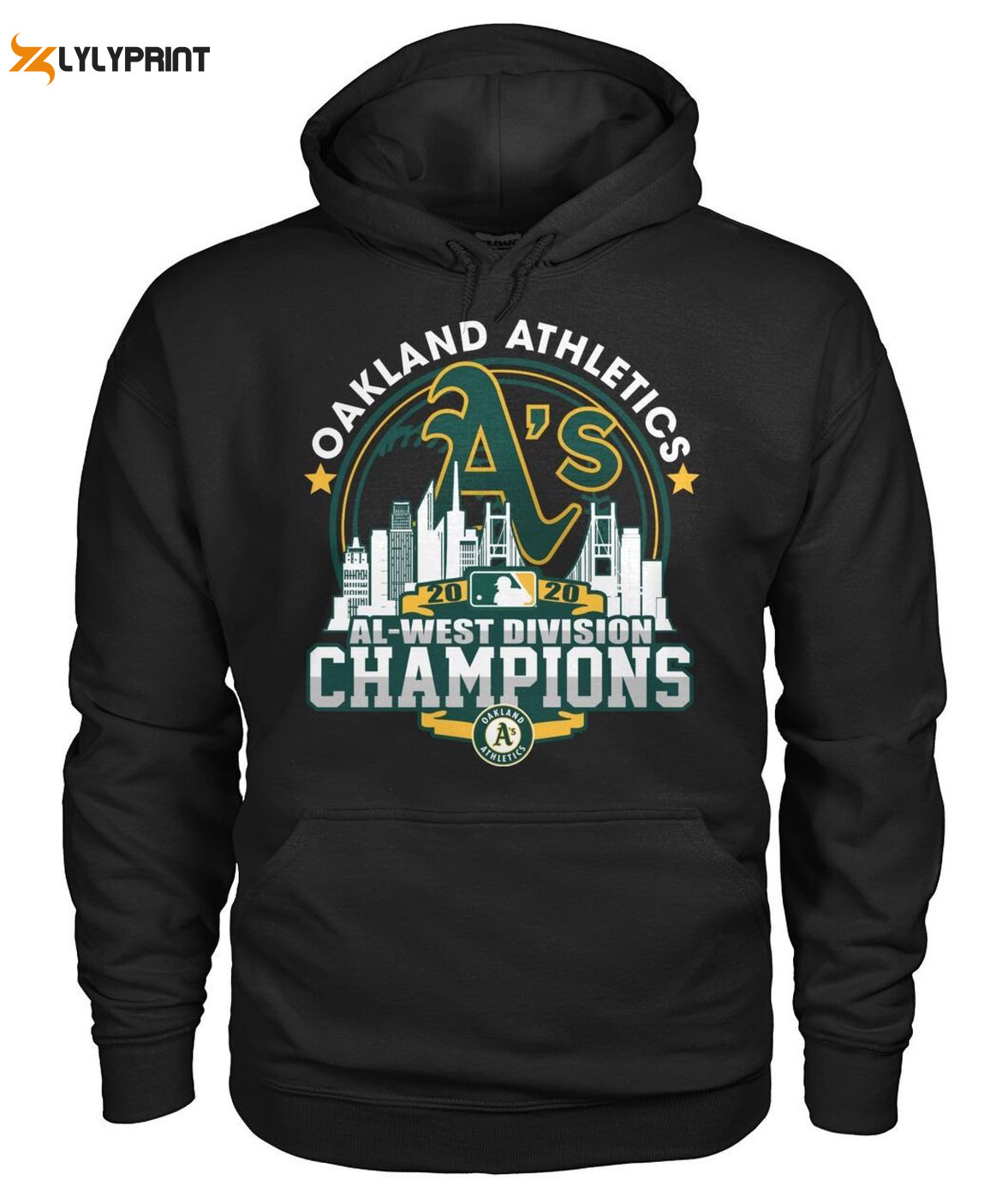 Oakland Athletics 2020 Al-West Division Champions Pullover Hoodie – AOP Shirt HZ0501