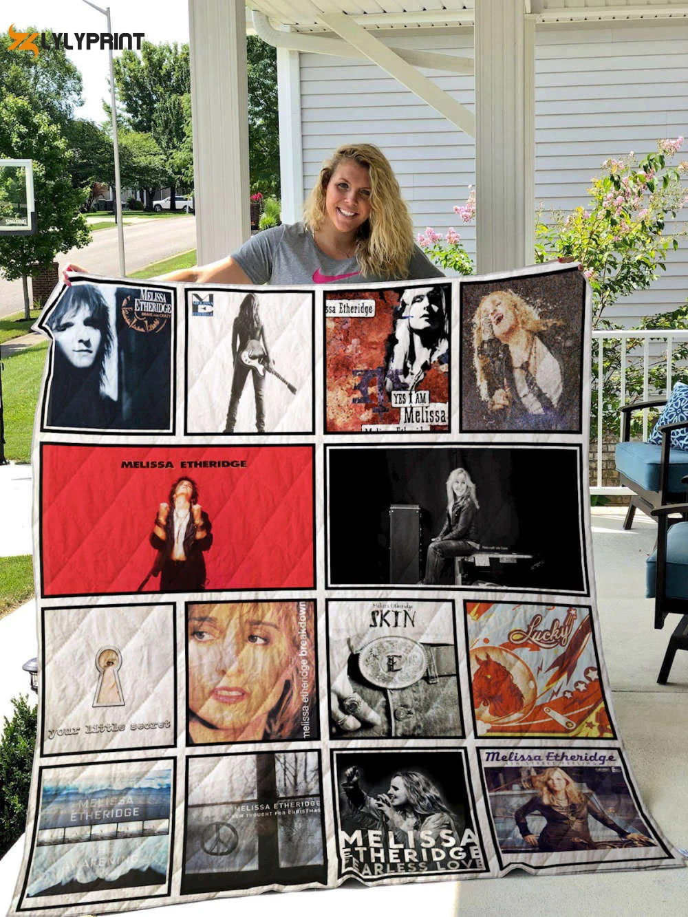 Melissa Etheridge 1 Quilt Blanket For Fans Home Decor Gift , Soft Quilt, King Size, All Season Cozy Quilt QB0901