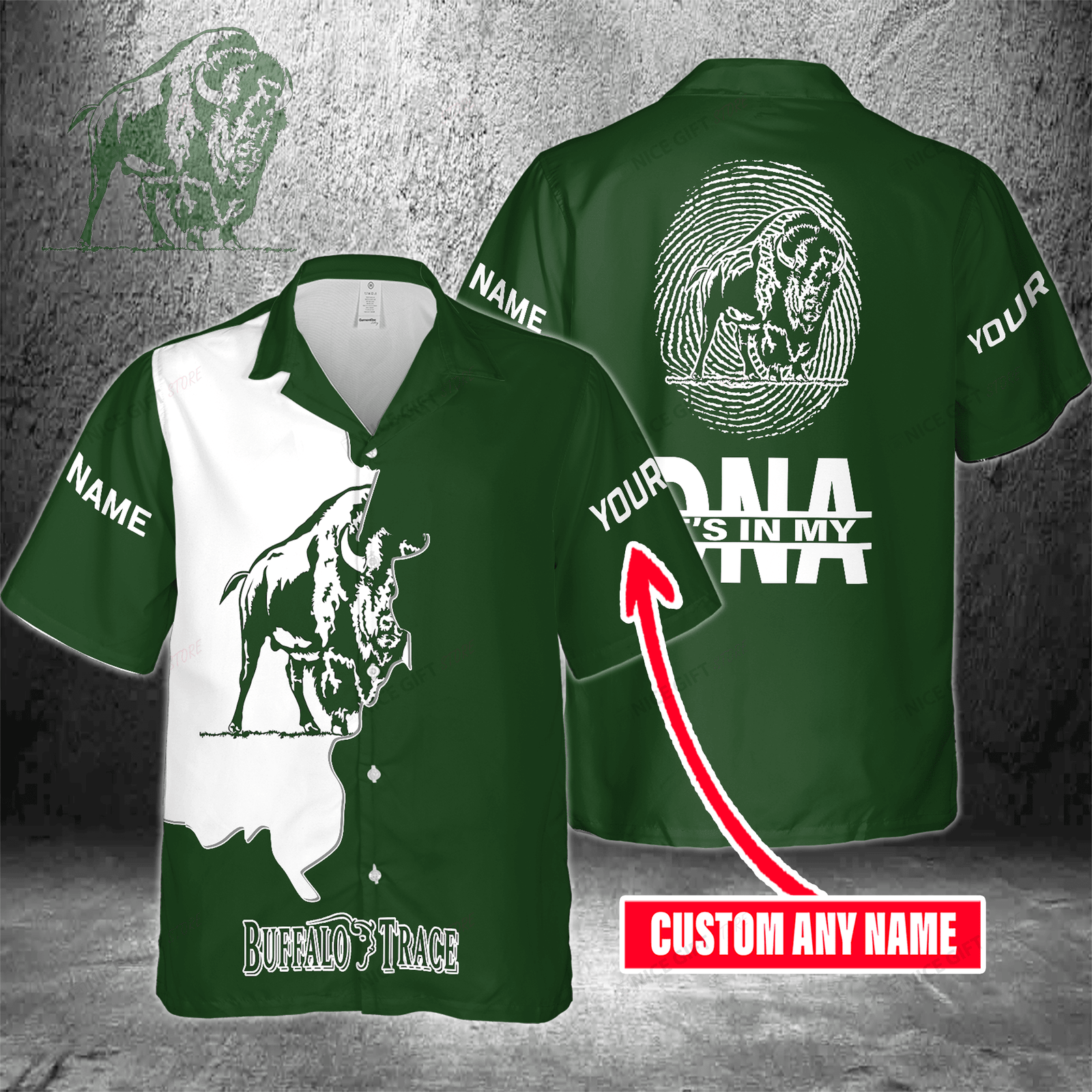 Buffalo Trace Custom Name It's In My DNA Hawaiian ShirtFor Men And Women HW0601