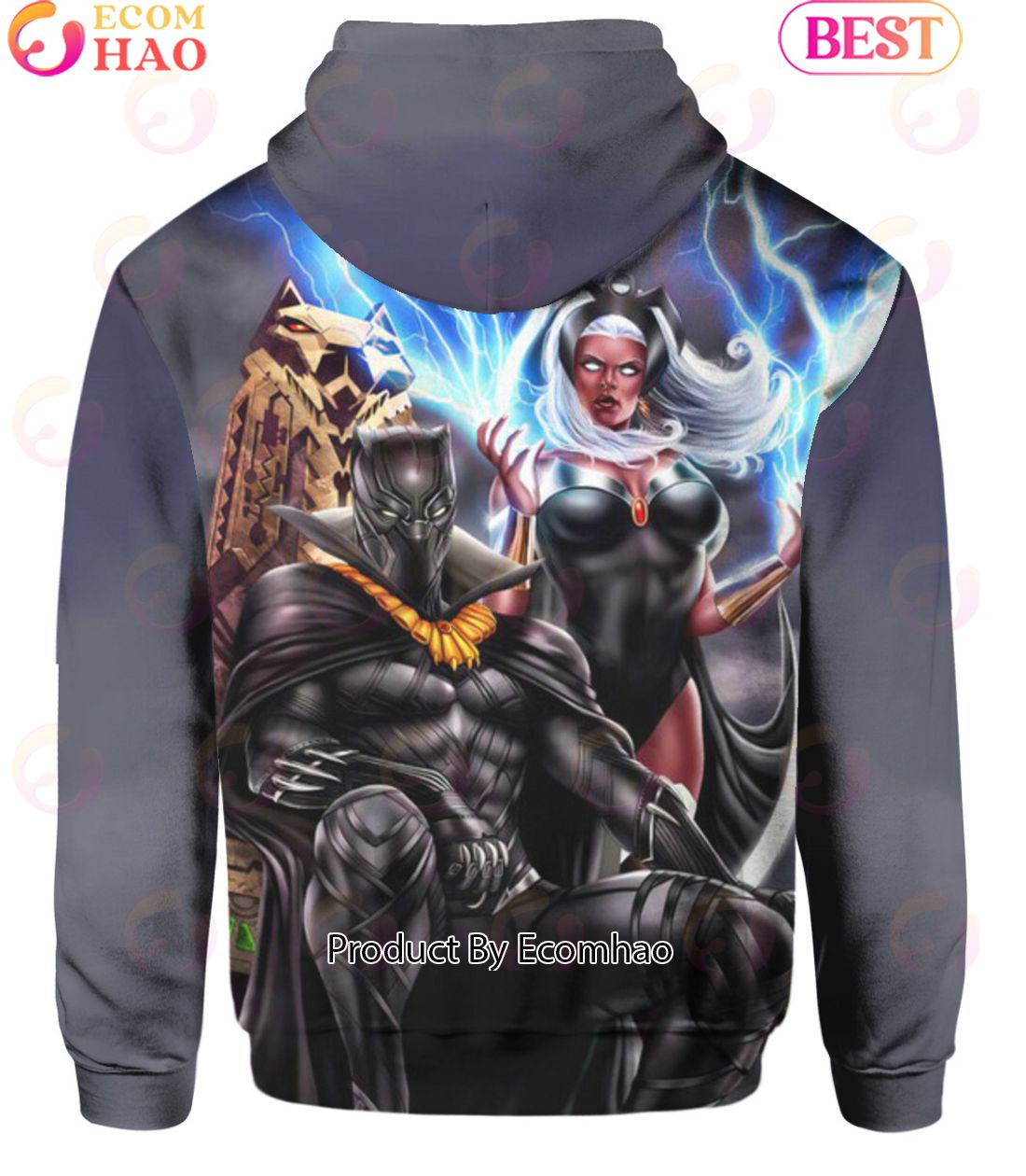 Black Panther And Storm Marvel Comics Hoodie, Zip Hoodie, Man - Women, Warm, Premium Quality HZ0501