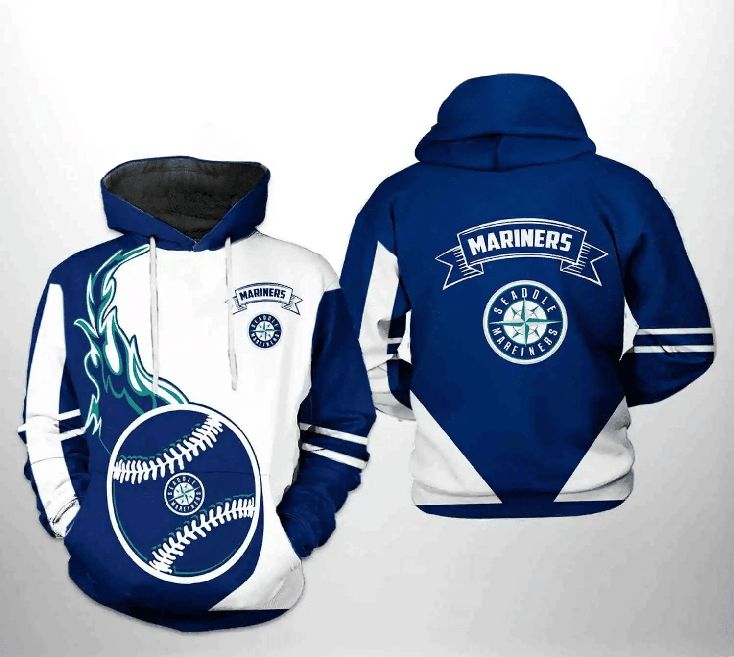 Seattle Mariners 3D Hoodie Zipper Hoodie Classic AOP Shirt HZ0501