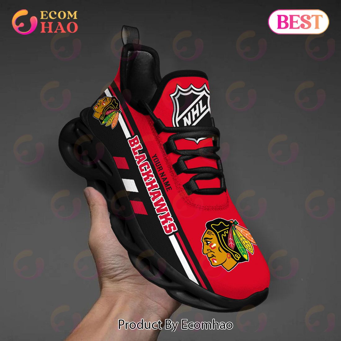 Chicago Blackhawks Perfect Gift for fans Max Soul Chunky Sneakers, Shoes  Unisex sneakers MS0601
