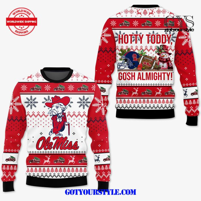 Ole Miss Hotty Toddy Christmas Is Coming Sweater , Cozy Soft Unisex Pullover SW0601