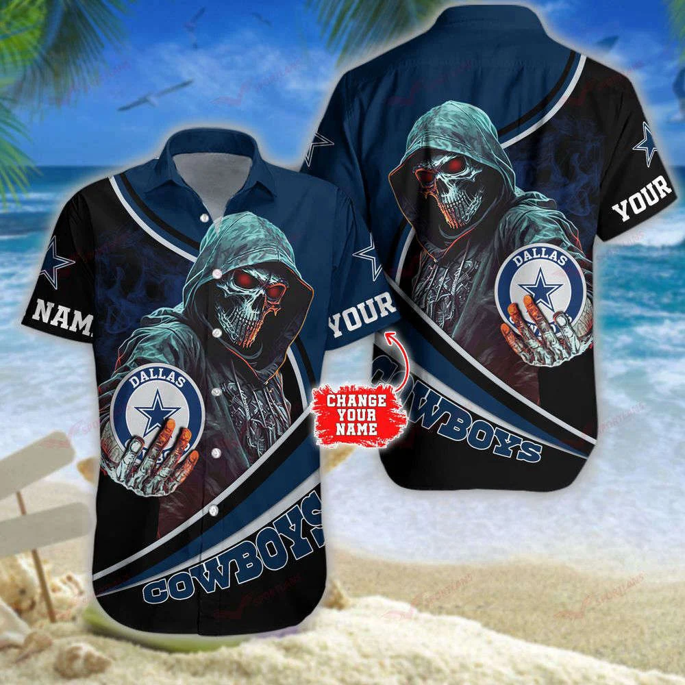 Dallas Cowboys NFL 3D Personalized Hawaiian Shirt And Shorts For Summer HW0601