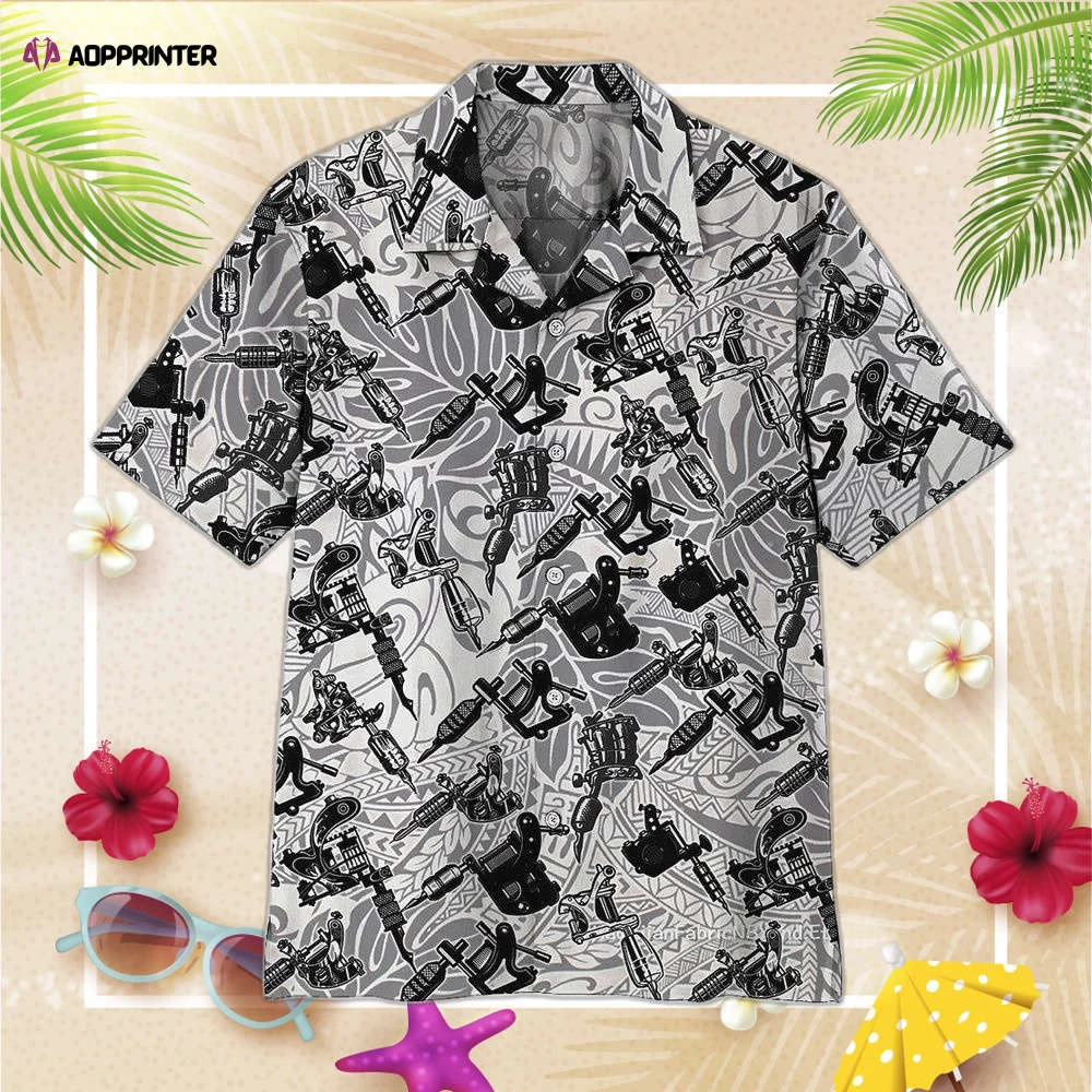 Tattoo Machine Custom Hawaiian Shirt, Gift For Men And Women HW0601