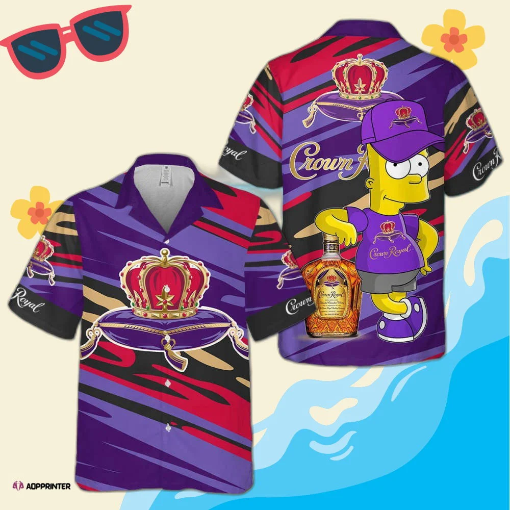 Crown Royal The Simpsons Hawaiian Shirt HW0601